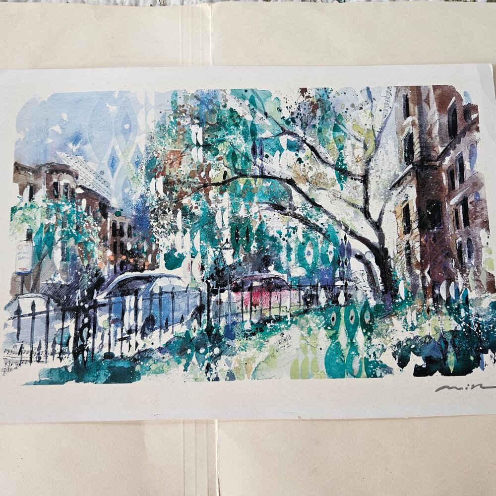 Misha Linn 'Commonwealth in Bloom' Seriolithograph with COA, 2002